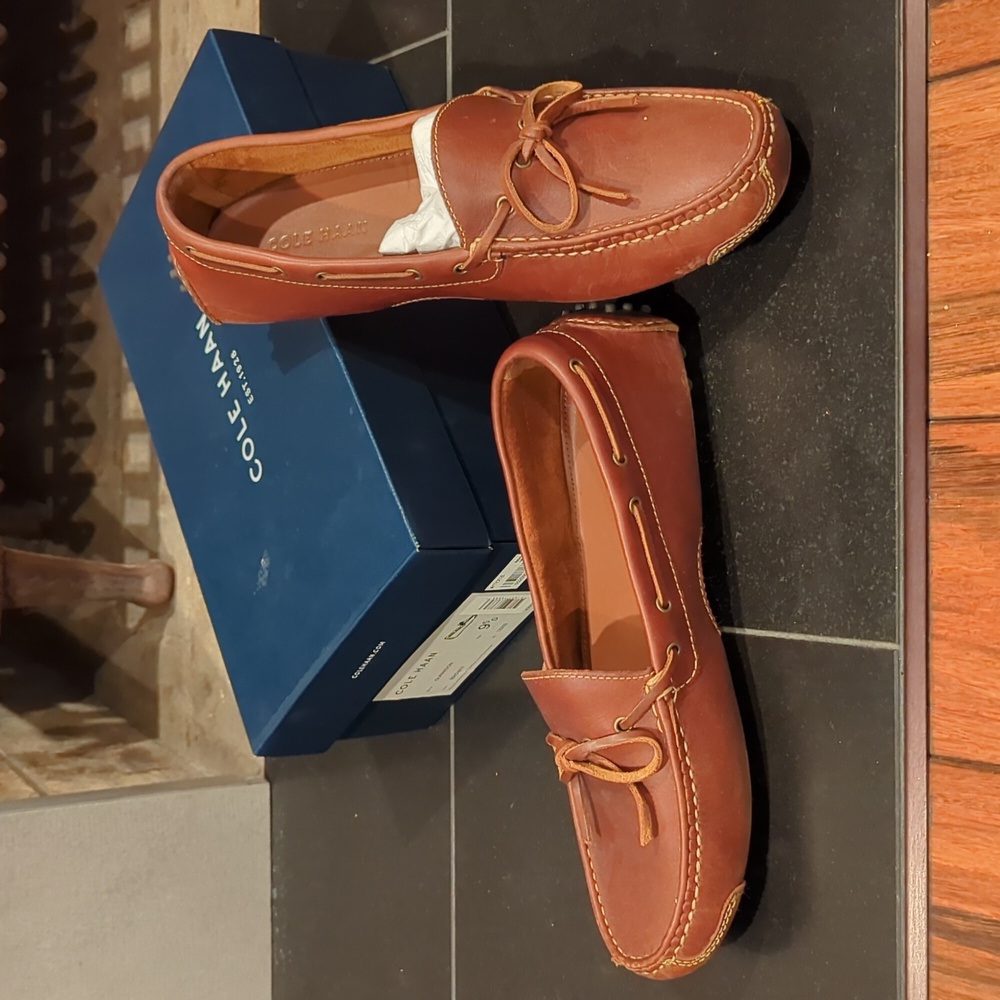 COPY - Cole Haan Men’s Gunnison Waxy Leather Boat Style Drivers